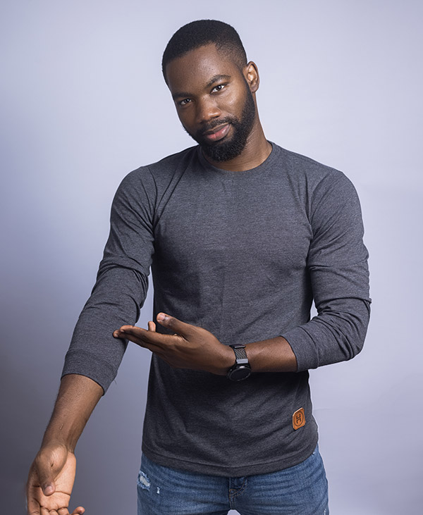 Patch Longsleeve - Heather Dark Grey - Image 2