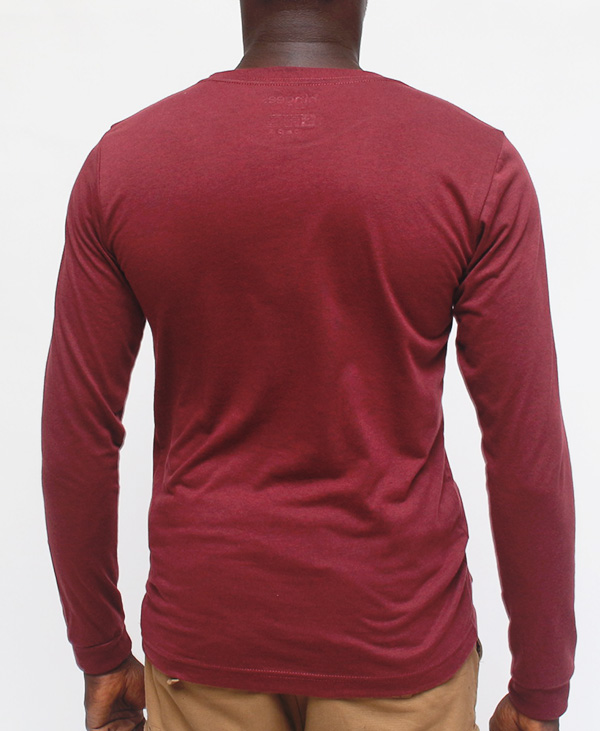 Patch Longsleeve - Heather Maroon - Image 4