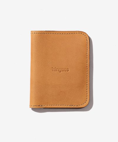 Leather Passport Holder - Brown