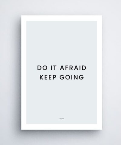 Do it Afraid - Wall Frame (Light)