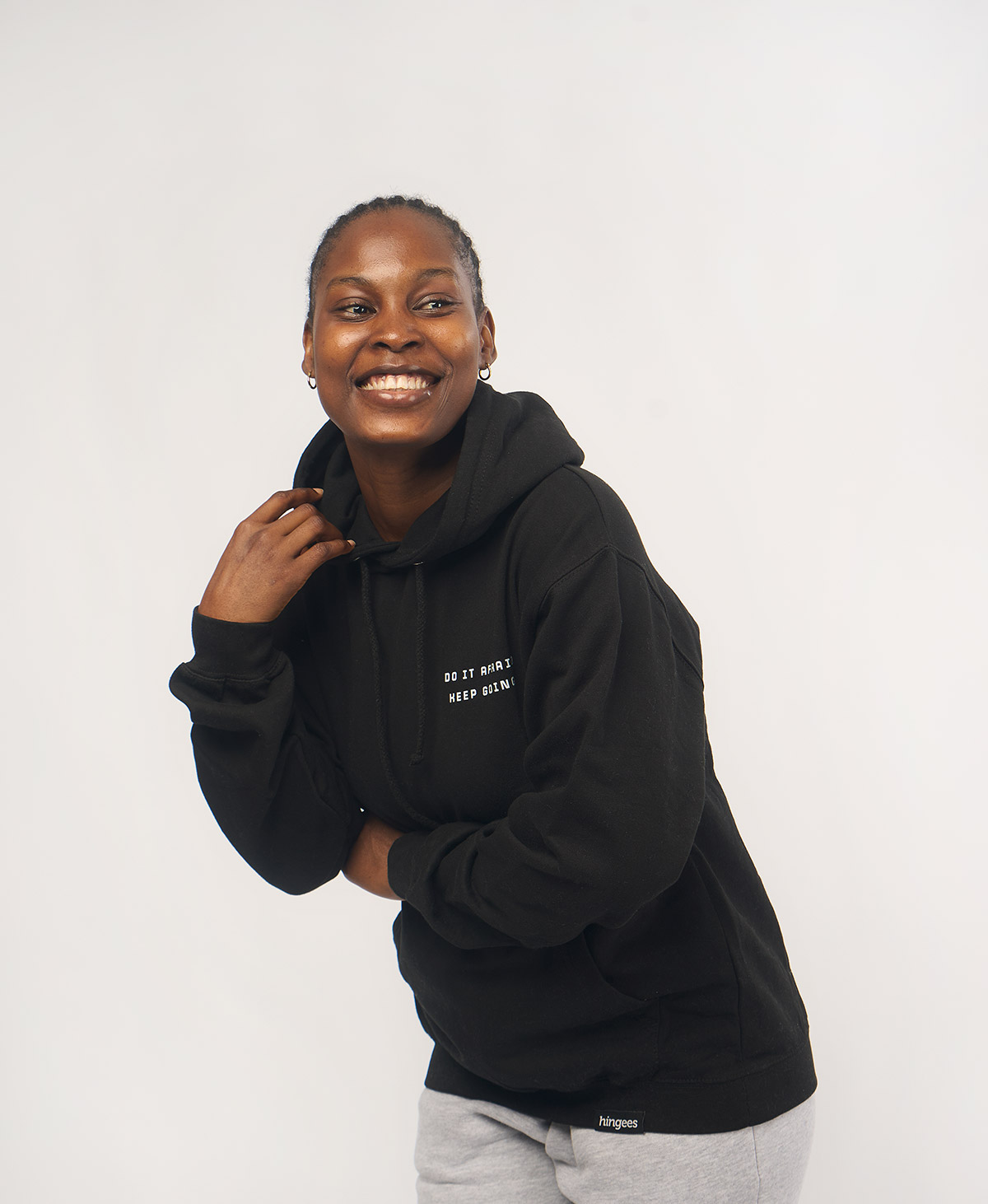 Do It Afraid Hoodie - Black - Image 3