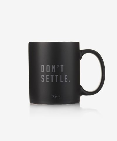Don't Settle Mug — Matte Black