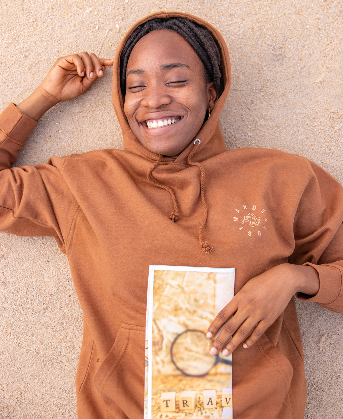 Wanderlust Hoodie — (Caramel) - Image 5