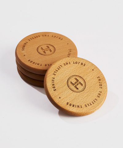 Enjoy the Little Things (Wooden Coasters — Set of 4)