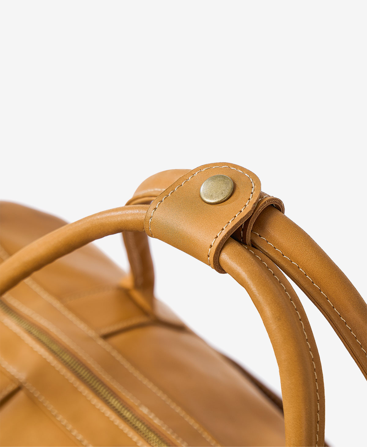 The Leather Duffel — Brown - Image 6