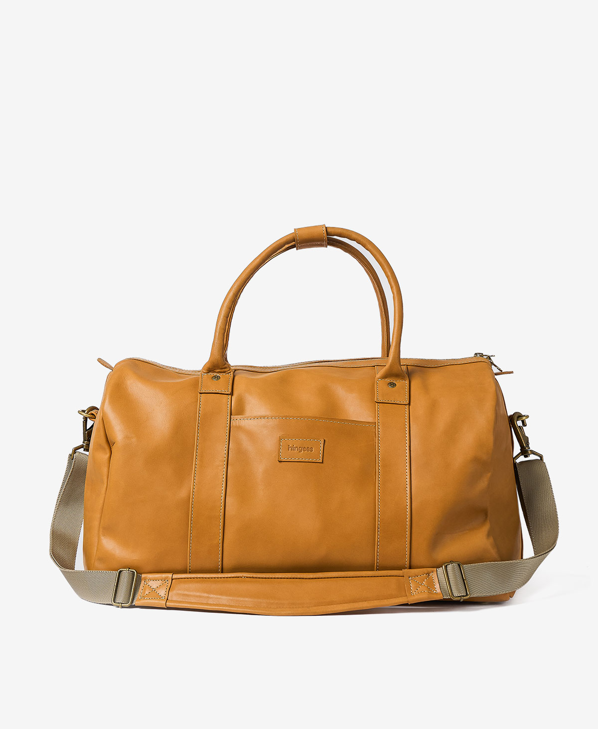 The Leather Duffel — Brown - Image 4